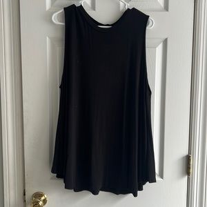 Lame Bryant basic black knit Halter top 18-20